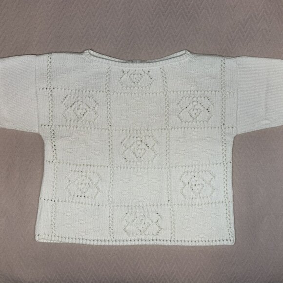 Unique! Handmade Crochet Short Sleeve Shirt Size Small - Picture 7 of 7